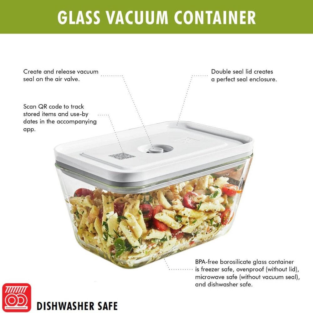 NIB ZWILLING Fresh & Save 3-pc Glass Food Storage Container, Meal Prep Container - Picture 8 of 14